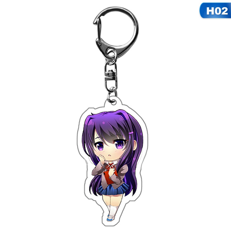 Móc Khóa Nhựa Acrylic Hóa Trang Nhân Vật Sayori Yuri Natsuki Monika