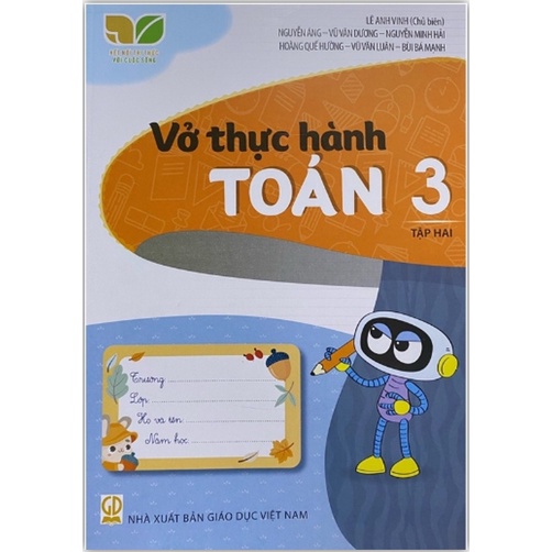 Sách - Combo Vở thực hành Toán 3 tập 1 + 2