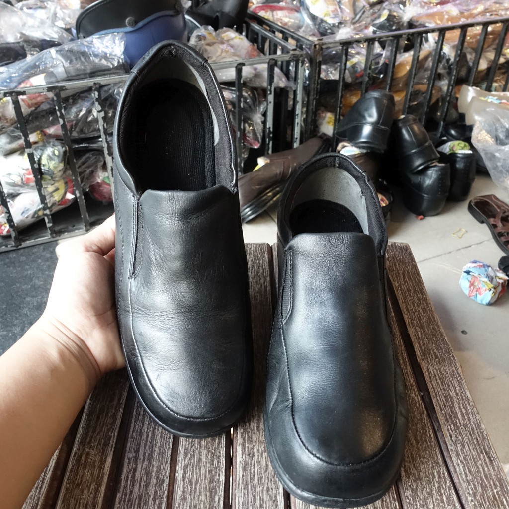 SIZE 38-38.5 - GIÀY MỌI SỤC DA THẬT HIỆU  CỦA NHẬT - HÀNG SECOND HAND ĐÃ QUA SỬ DỤNG