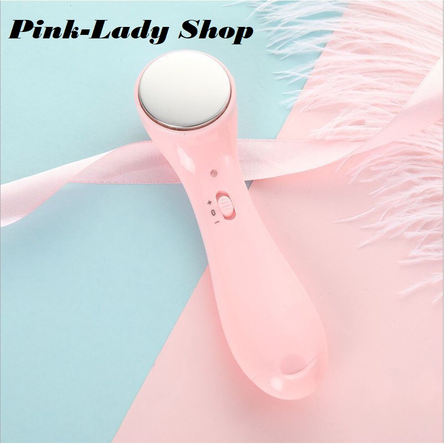 Máy Đẩy Tinh Chất, Rửa Mặt, Massage Da Y1203 Màu Hồng Chạy Pin