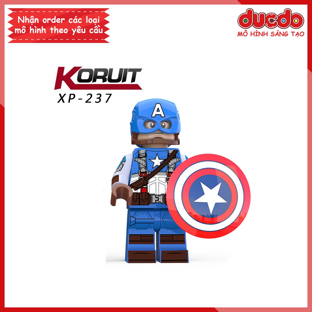 Minifigures các mẫu nhân vật Captain America tuyệt đẹp - Đồ Chơi Lắp Ghép Xếp Hình Mini Mô hình Iron Man KORUIT KT1031