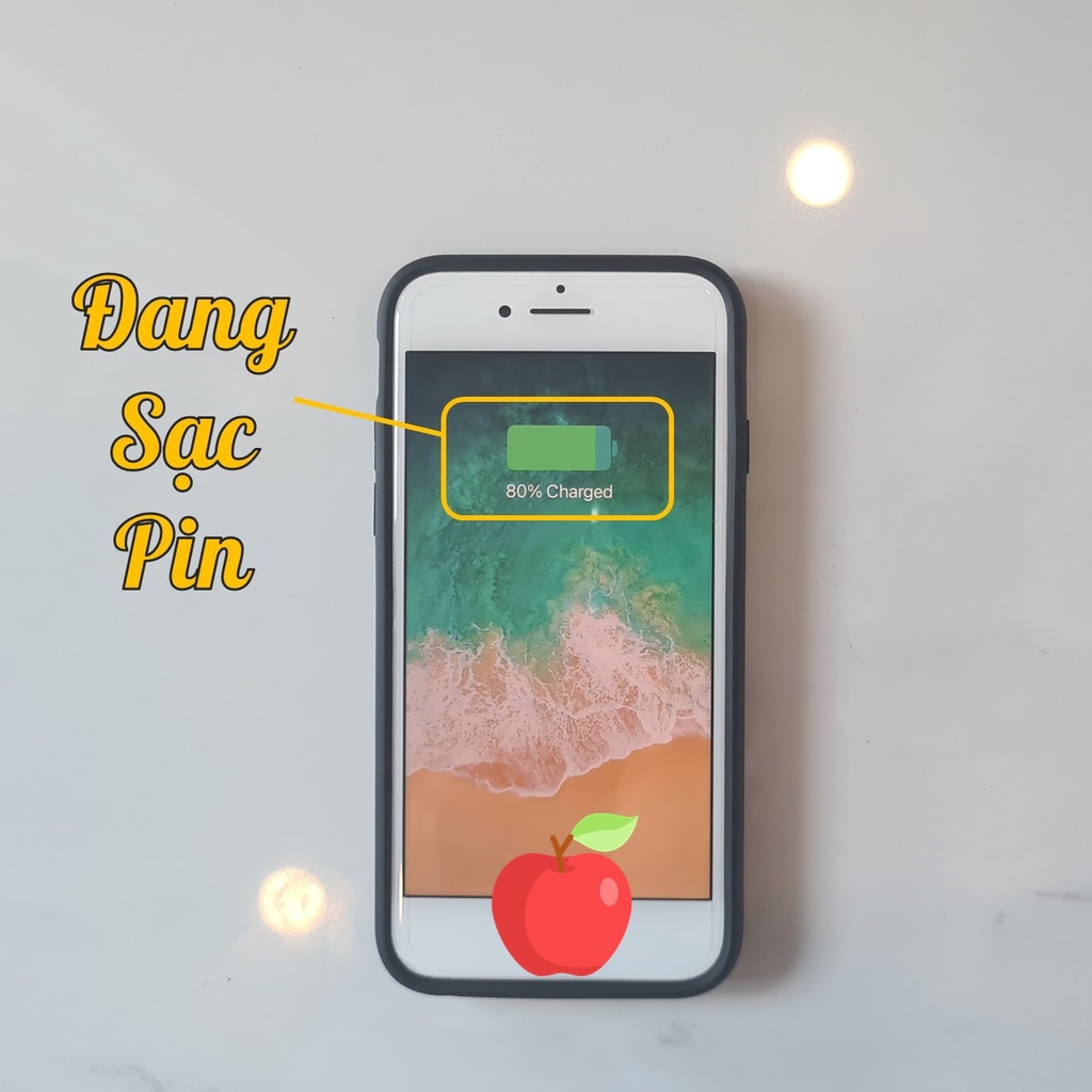 Ốp lưng kiêm sạc dự phòng cho iPhone 6/6+/7/7+/8/8+/se2/X/XS/XS Max.