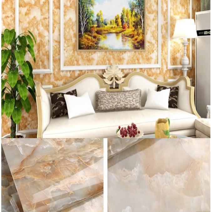 Decal giấy dán tường PHỈ THÚY VÀNG khổ 60cm keo sẵn