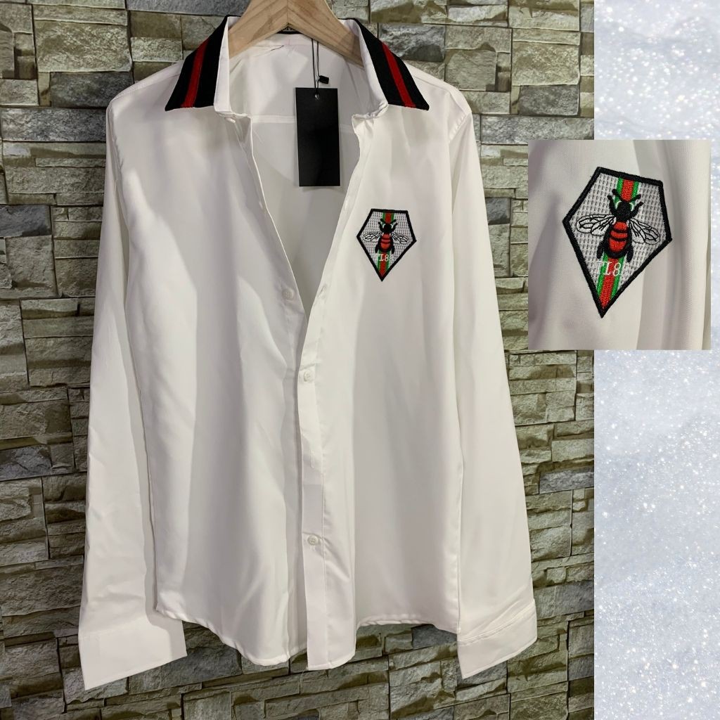 Áo Sơ Mi Nam XuMon thêu ong Dài Tay Chất Lụa Cao Cấp Chất Mịn Mát Hàng Xưởng Loại 1 Giá Rẻ Chất Lượng Cao. | BigBuy360 - bigbuy360.vn