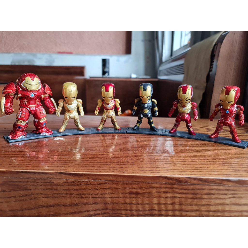 [RẺ VÔ ĐỊCH] MÔ hình Iron Man Đồ chơi figure chibi Marvel Ironman Người sắt MK Tony Stark avenger CÓ HULKBUSTER