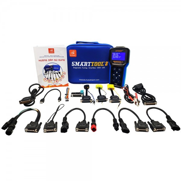 SMARTTOOL 2 - Thiết bị chuẩn đoán đọc lỗi, lập trình khóa smartkey, hiệu chỉnh đồng hồ ODO và tuning, mở tua cho xe máy