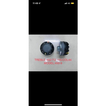 2 cái treble 450 và tress 450 rcf có bán (họng, tụ)