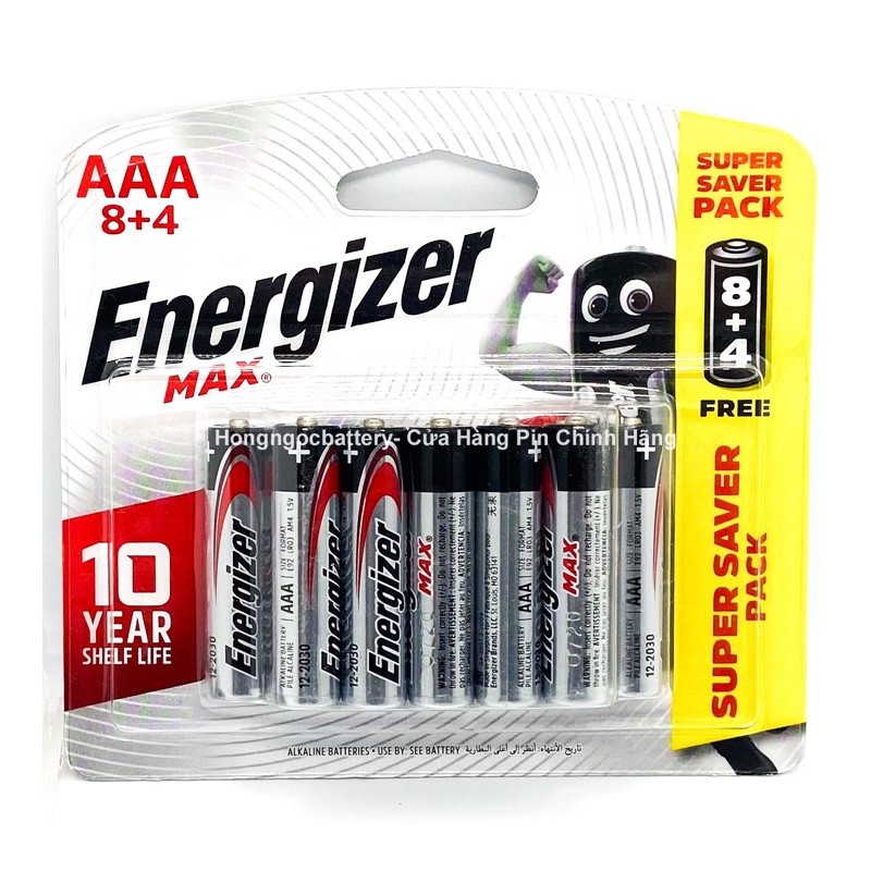 Pin AA , AAA - Pin Energizer 1,5V Siêu Bền - Hàng Chính Hãng