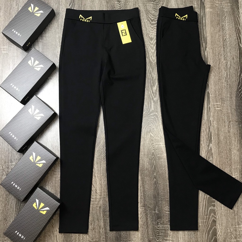 Quần Tregging Nữ F-E-N-D-Y 🍀FRRESHIP🍀 Quần Legging Tregging Nữ Cạp Cao Vải Cao Cấp Thun Ôm Dày Dặn | BigBuy360 - bigbuy360.vn