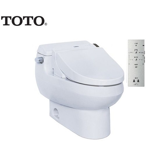 Bàn Cầu TOTO 1 Khối MS688W6 Nắp Điện Tử, chính hãng