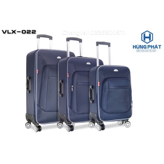 Vali size 28 Hùng Phát 022-4 bánh VẢI DÙ CAO CẤP chống thấm