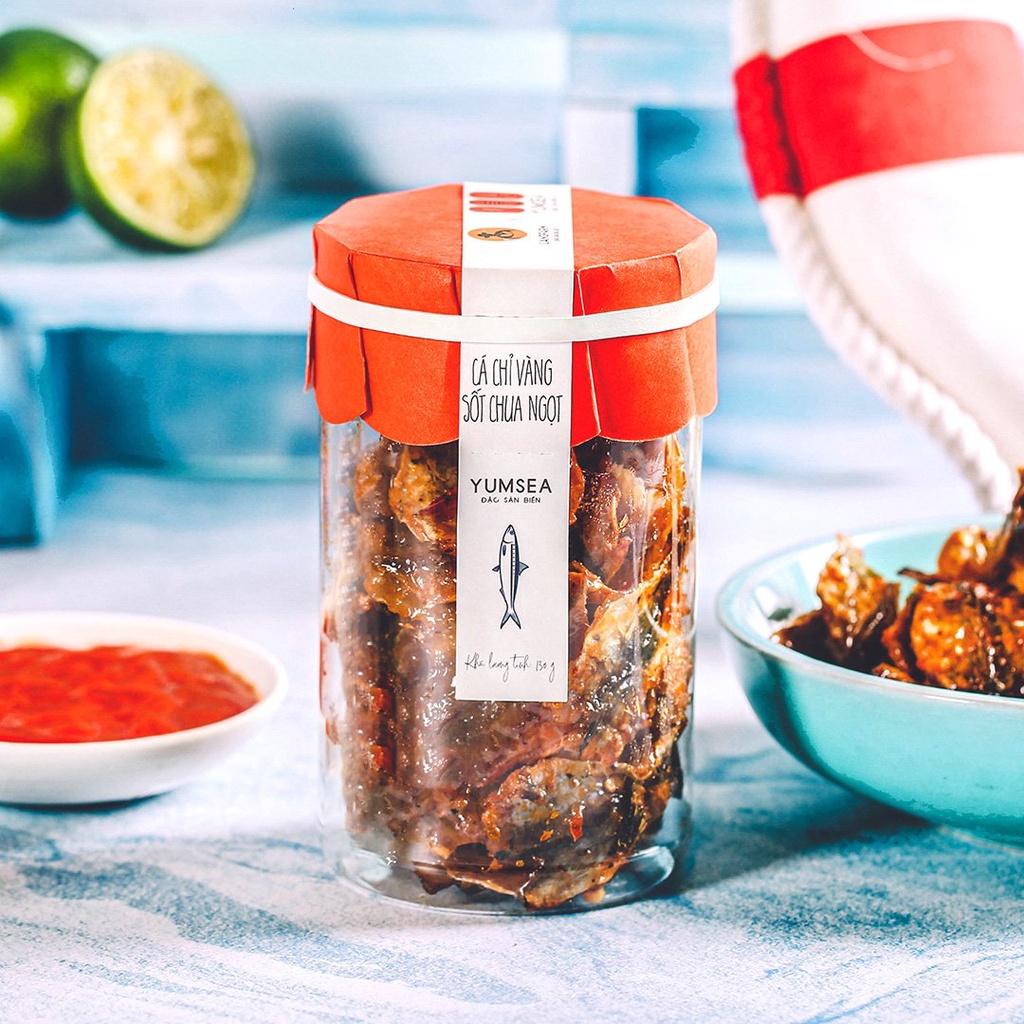 Cá chỉ vàng sốt chua ngọt Yumsea, 130g, hũ, mẫu tobita
