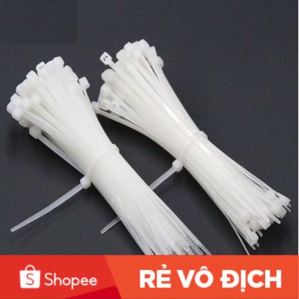 COMBO 100 SỢI DÂY RÚT NHỰA, DÂY THÍT MÀU TRẮNG NHIỀU KÍCH THƯỚC