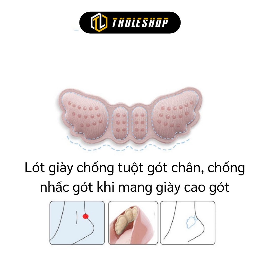 Miếng Lót Giày - Miếng Lót Bảo Vệ Gót Chân 4D Kiểu Cánh Bướm Chống Tuột 9541