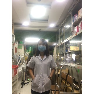 [Ảnh Chụp Thật ] Áo Blouse Ngắn Tay Nữ