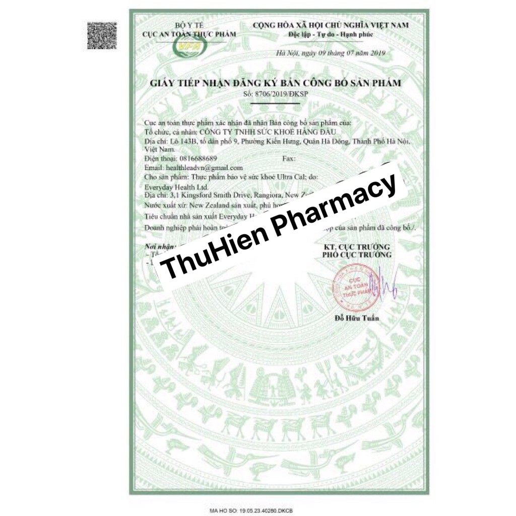 NZ-ULTRA CAL-bổ sung Canxi Nano và Canxi Hữu cơ