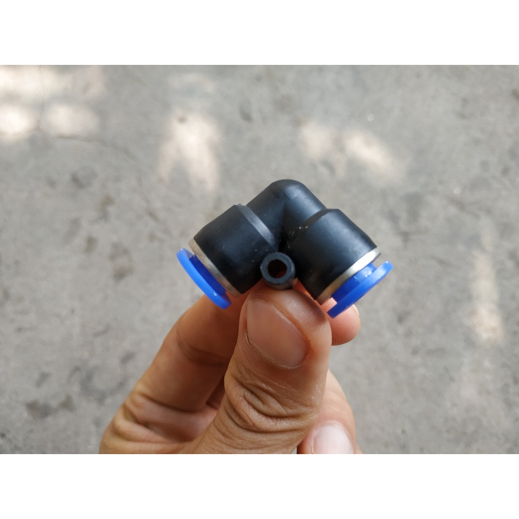 Cút nối góc vuông co nối dành cho ống 8mm ống 8ly dùng trong phun sương hệ thống tưới khí nén - MHL