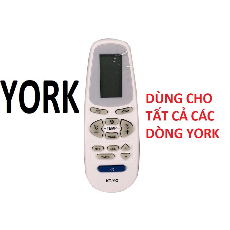 Remote Điều Khiển Máy Lạnh, Máy Điều Hòa YORK đa năng (DÙNG CHO TẤT CẢ DÒNG MÁY LẠNH YORK)