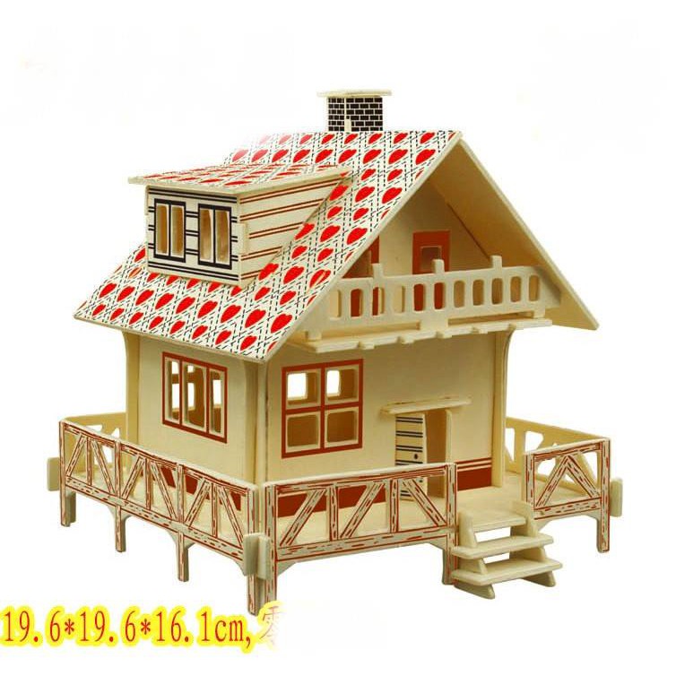 mô hình gỗ BIỆT THỰ NHÀ SÀN