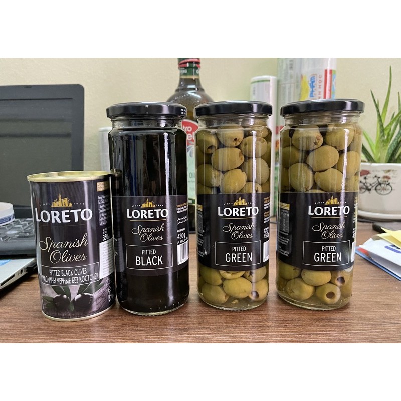 Quả oliu Loreto nhập khẩu Tây Ban Nha 430g