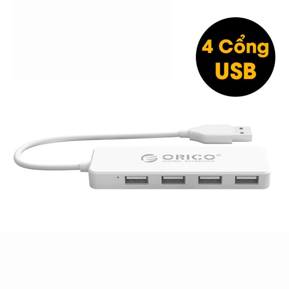 Bộ Chia USB ORICO 4 Cổng FL01-BK-BP - FL01-WH-BP