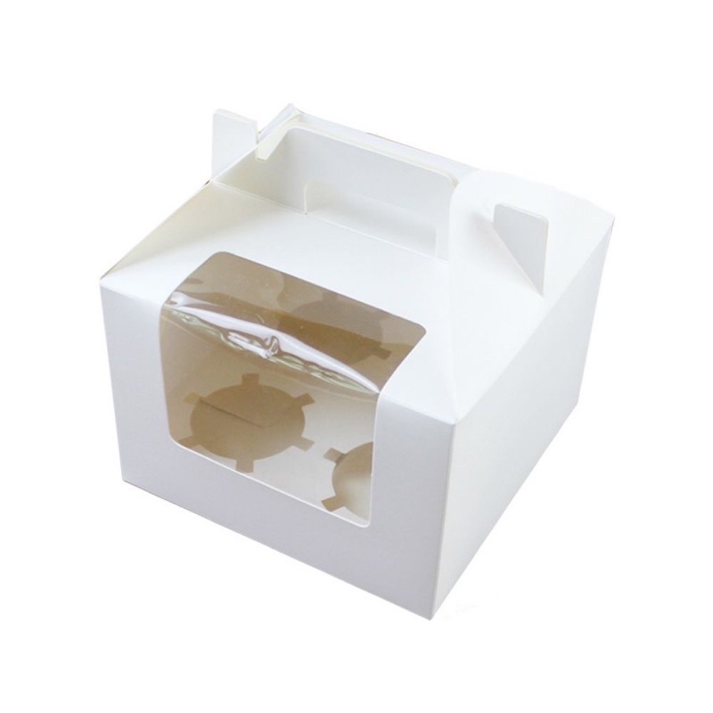 10 Hộp Cupcake 4 ô có quay xách