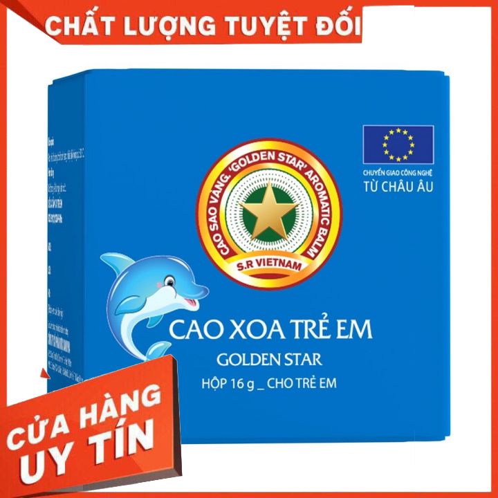 [Chính Hãng] Cao Xoa Trẻ Em Golden Star Dưỡng Ẩm Làm Dịu Da - Thương Hiệu Cao Sao Vàng (Hộp 16g)