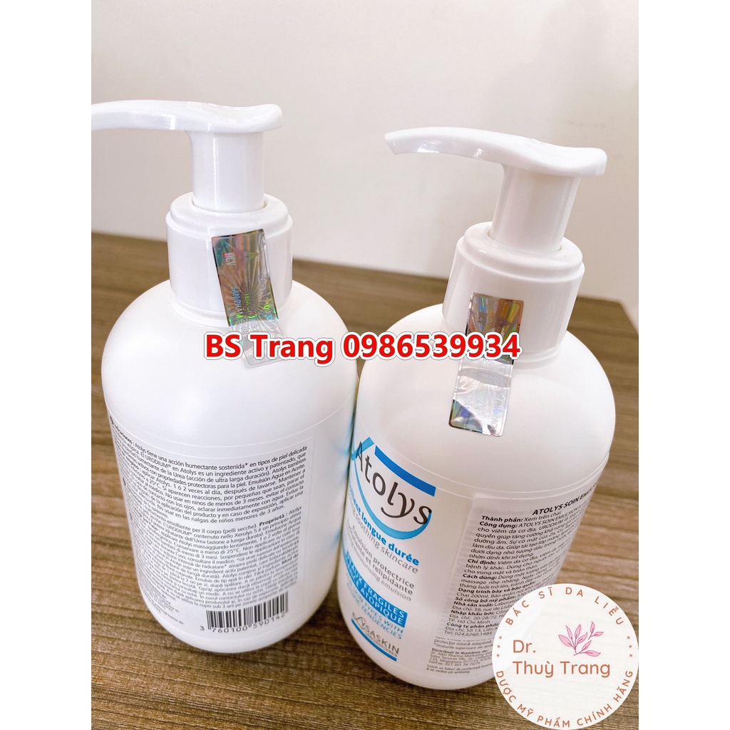 [TEM CHÍNH HÃNG] ATOLYS SOIN EMULSION 200ml Da ngứa và khô, VDCĐ