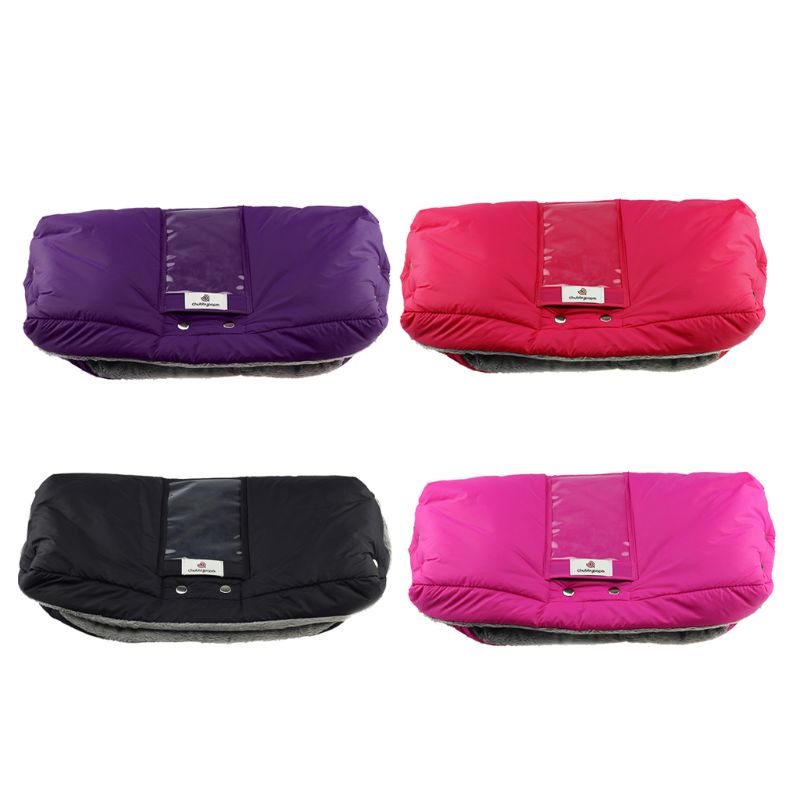 Găng Tay Cotton Dày Dặn Giữ Ấm Chống Đóng Băng Gắn Xe Đẩy Em Bé