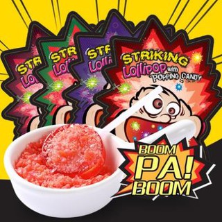(4 vị) Kẹo mút nổ Striking Lollipop 13.8gr