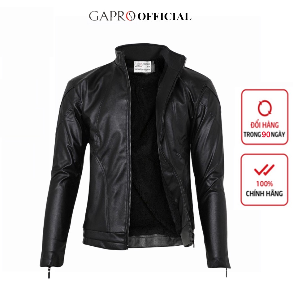 Áo khoác da nam lót lông cao cấp Gapro Fashion GAKD518
