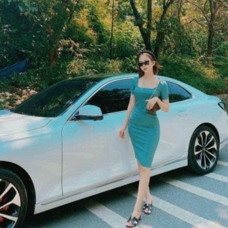 Váy Len Lăm Body Cộc Tay 2 Màu Cực Xinh ❤Freeship❤Váy Len Body Xinh Xắn