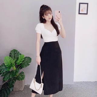 Set xẻ tà dài