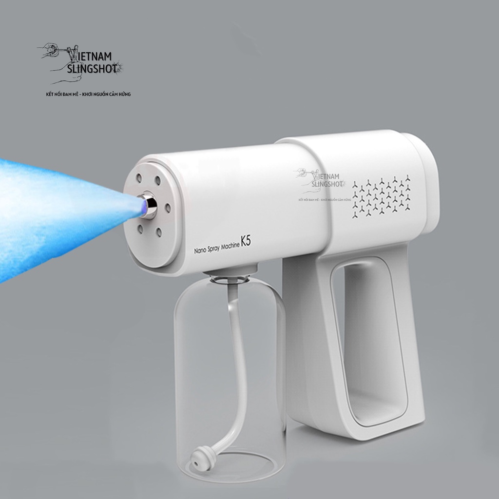 [ CẦN THIẾT ] Máy xịt khuẩn K5 PRO 8 tia, Máy khử khuẩn nano phun cồn diệt khuẩn, tiết kiệm an toàn