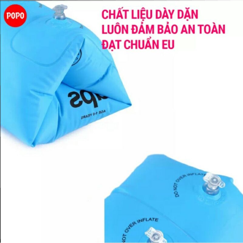 2 PHAO ĐEO TAY TẬP BƠI CHO NGƯỜI LỚN &amp; TRẺ EM POPO LIFE2