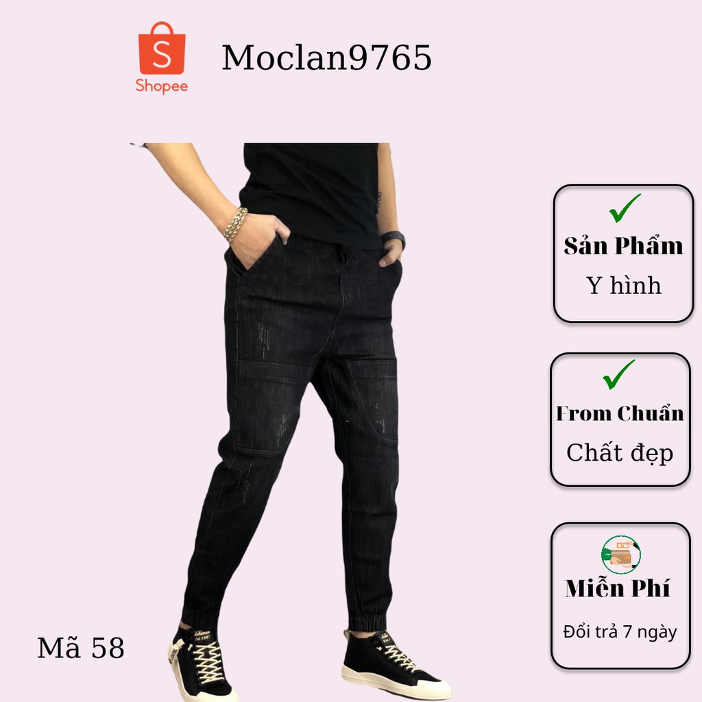 Quần jean nam cao cấp, chất liệu bò ( jean ) mềm mịn, from chuẩn, có nhiều mẫu đi kèm Moclan46