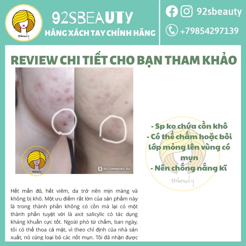 Gel BHA chấm mụn Compliment không chứa cồn giúp giảm mụn hiệu quả