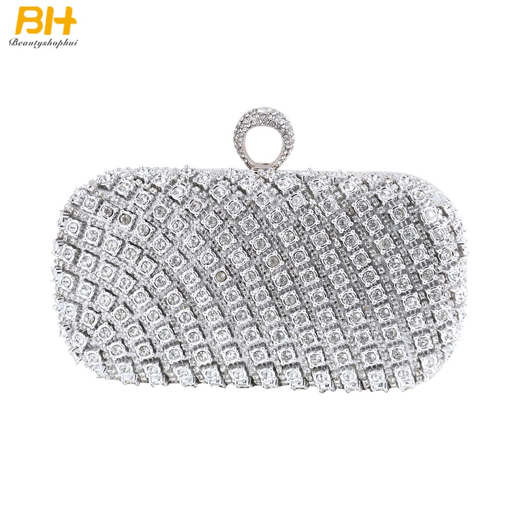 Túi Xách Đeo Chéo Đính Đá Phong Cách Âu Mỹ Mới 2022 Cho Nữ