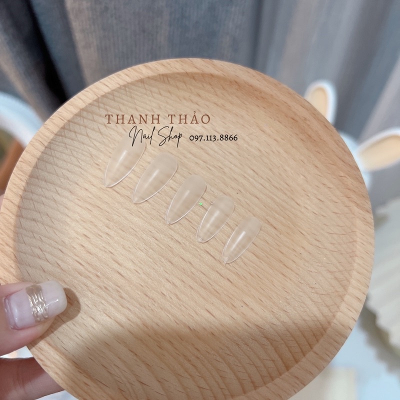 Móng Úp Hsm Lẻ Size 5 - 6 - 7 - 8 - 9 Vuông - Bầu - Nhọn - Thang Tiện Lợi