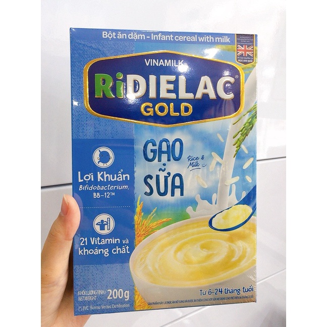 Bột ăn dặm RIDIELAC Vinamilk Đủ Vị  200g