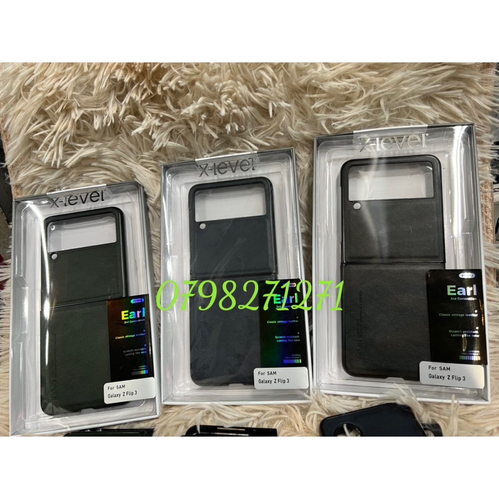 CHÍNH HÃNG (X-Level) Ốp lưng da cao cấp samsung ZFOLD5, ZFLIP5 ZFLIP5 5G Z FOLD FLIP 5