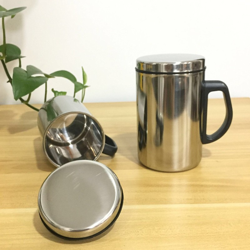 Ca Giữ Nhiệt Nóng Lạnh Inox Thermos Mug 500ml Cao Cấp Có Quai Cầm Tiện Dụng