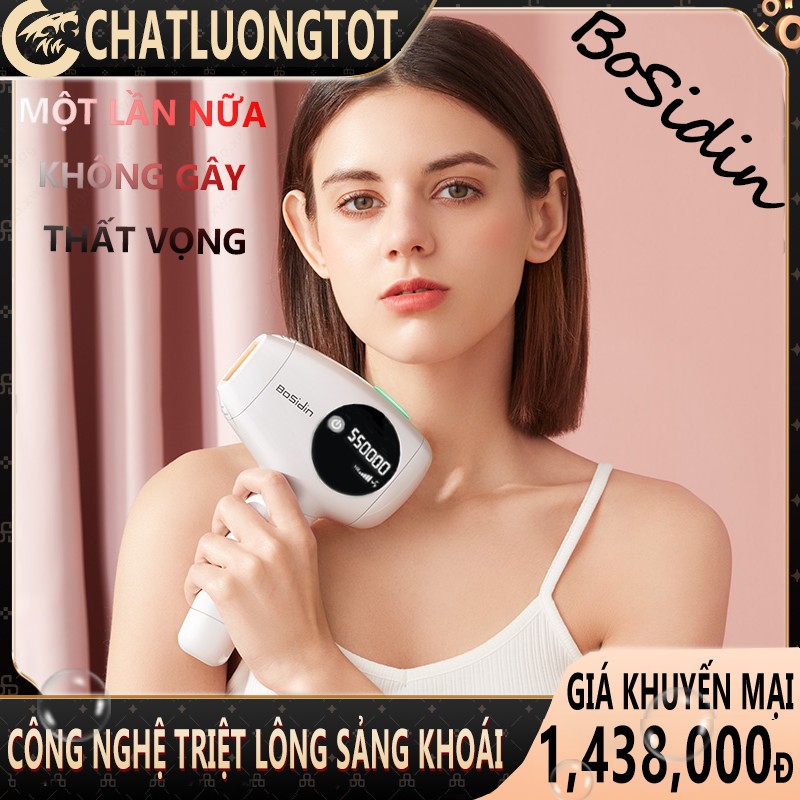 Máy triệt lông cho nữ siêu êm dịu cho da triệt lông không đau - Công Nghệ Mới Nhất Laser IPL - BE02