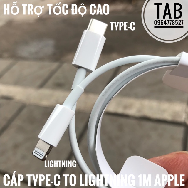 Cáp Type C To Lightning 1m Apple - Chính Hãng