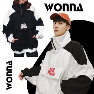 (SẴN + Kèm ảnh thật) Áo Khoác - Hoodie GULES Oversize Unisex Ulzzang form rộng nỉ trắng đen lót lông dày mùa đông nam nữ
