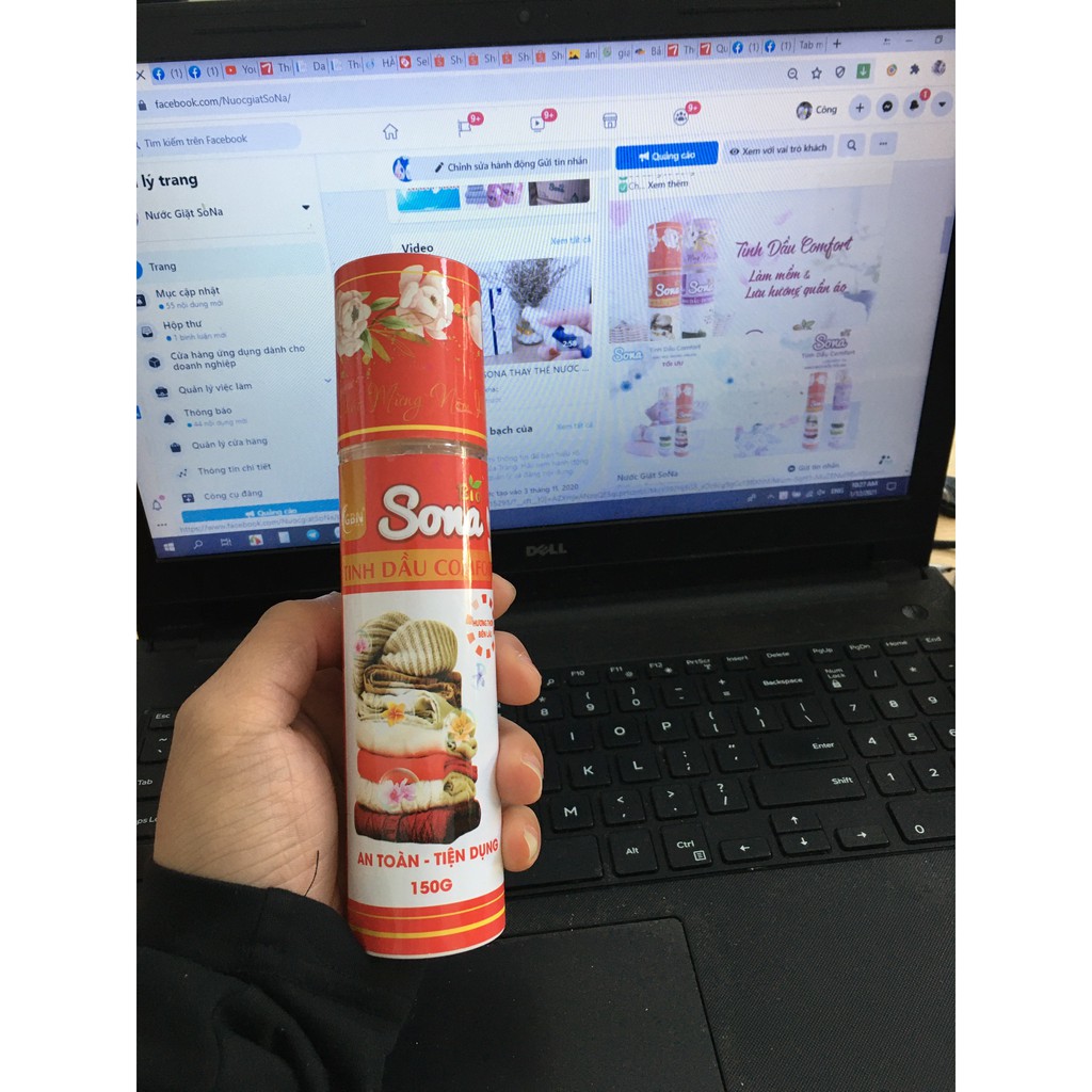 Combo 2 chai Xả Vải Khô SONA 150ml Hương Comfort BaBy