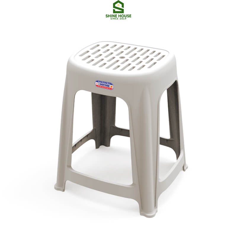 Ghế Nhựa Cao Oval Duy Tân Chân Đế Cao Su Chống Trượt Tải Trọng 90KG