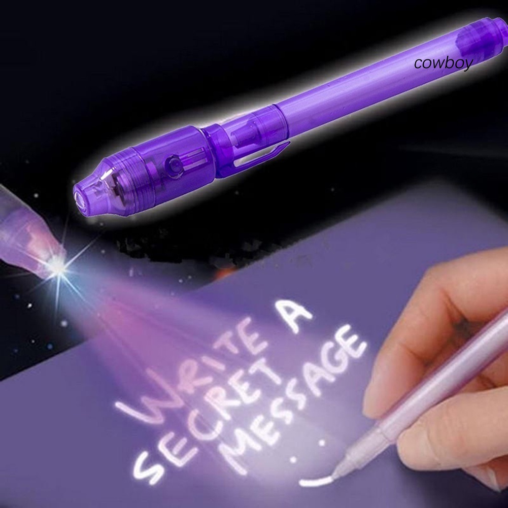 💥💥Bút dạ quang bí mật viết không thấy, chiếu đèn trong đêm mới nhìn ra nét viết chiếu đèn led UV 2 trong 1 000321💥💥