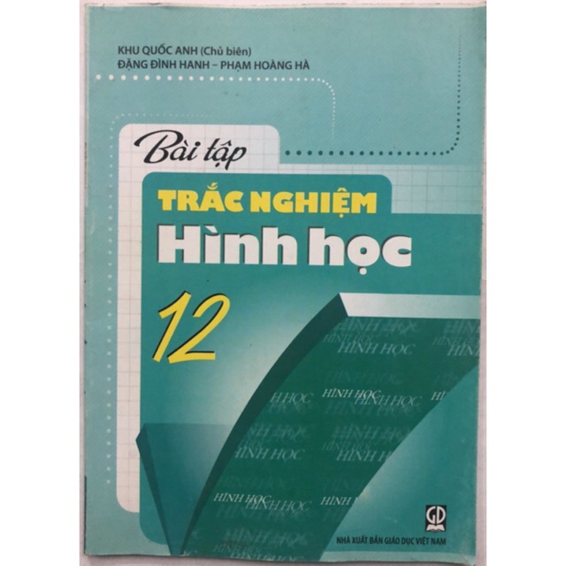 Sách - Bài tập Trắc nghiệm Hình học 12