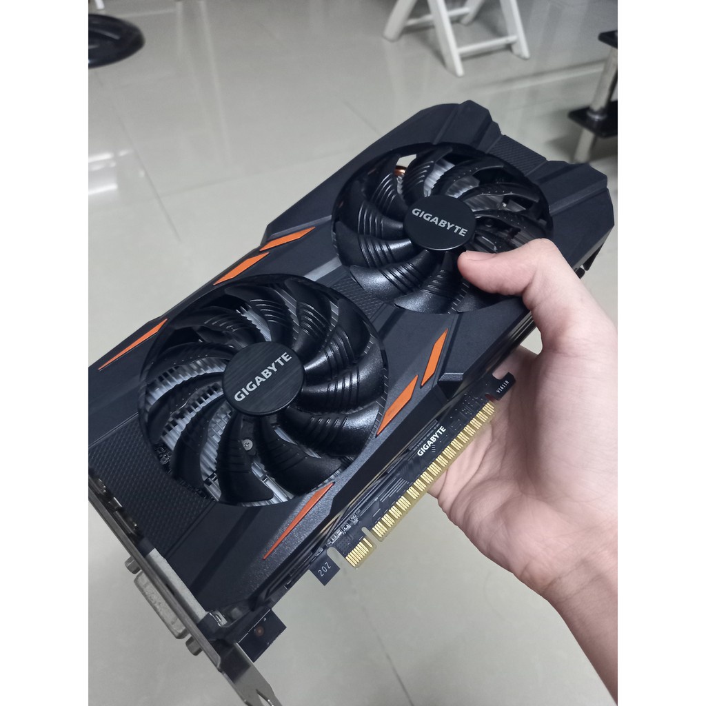 Card màn hình Gigabyte GTX 1050 WINDFORCE 2X OC 2GB GDDR5 128bit đẹp như mới